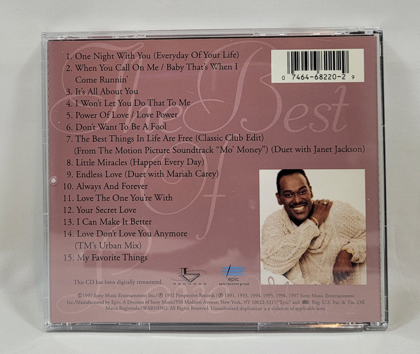 Luther Vandross - One Night With You (The Best of Love Volume 2) [1997 Compilation Remastered] [Used CD]