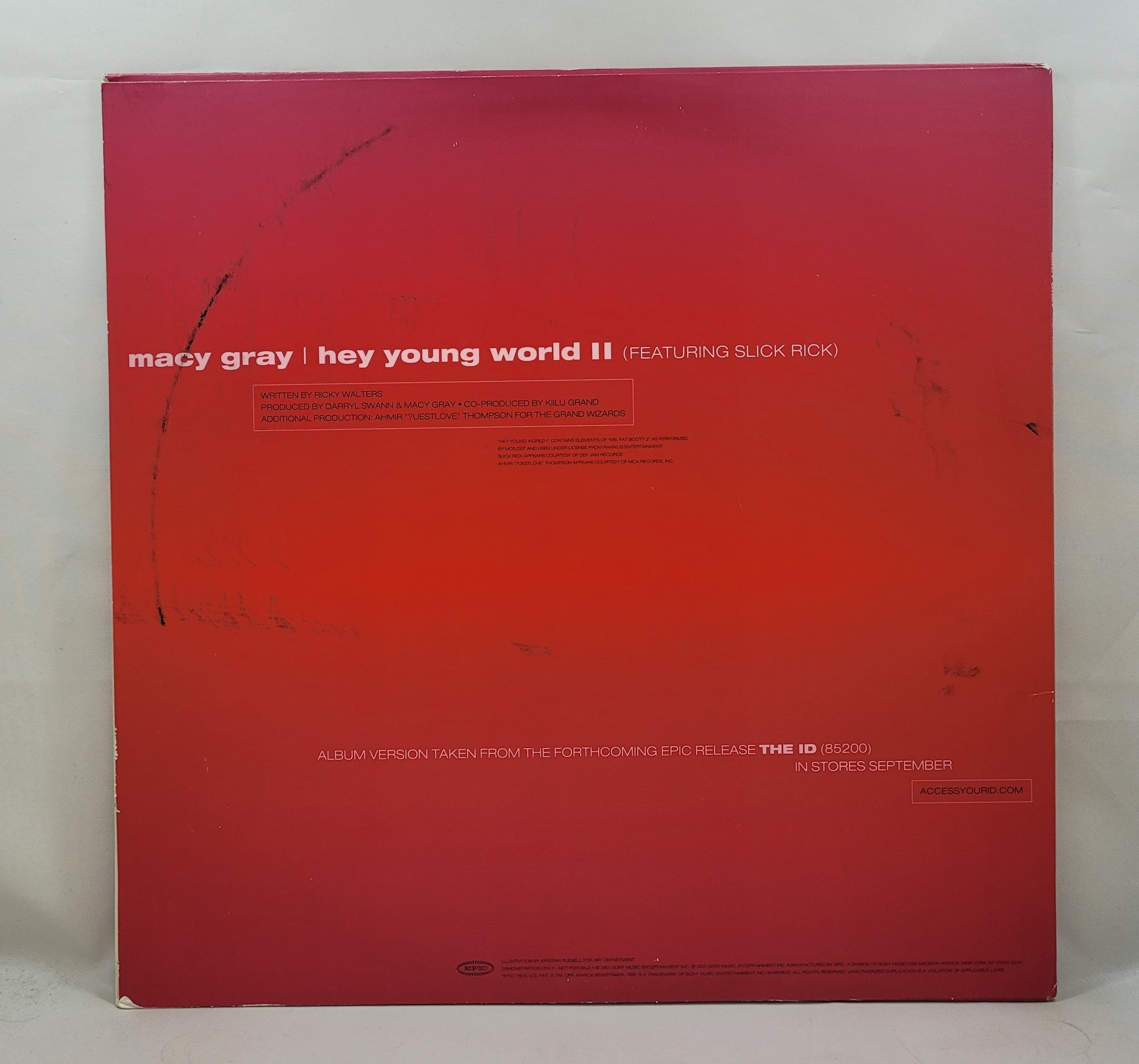 Macy Gray Featuring Slick Rick - Hey Young World II [2001 Promo] [Vinyl Record 12" Single]