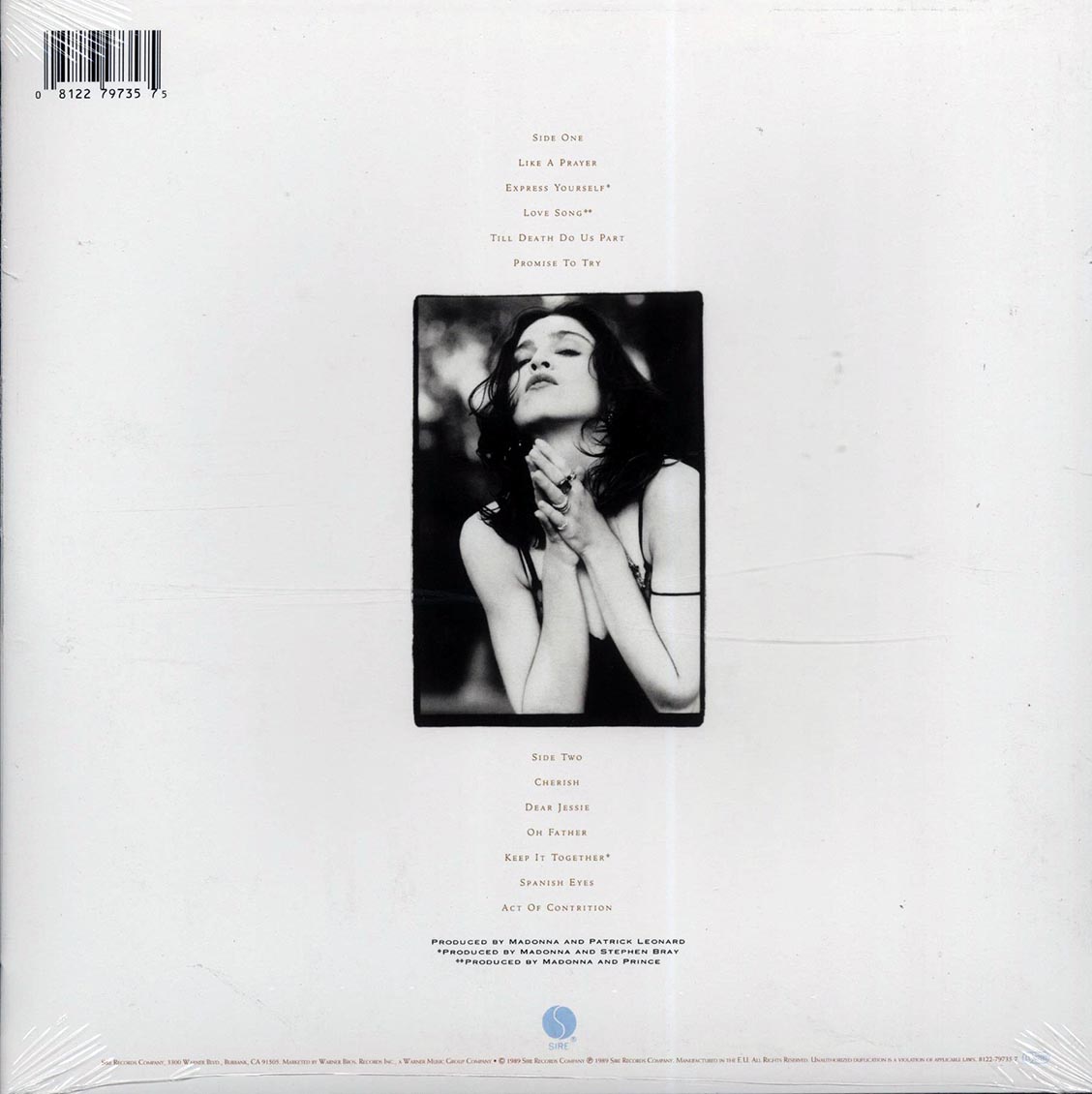 Madonna - Like a Prayer [2012 Reissue 180G] [New Vinyl Record LP]