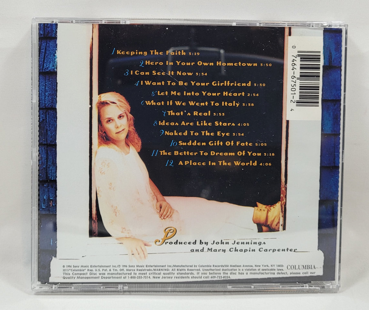 Mary Chapin Carpenter - A Place in the World [1996 Used CD] [B]