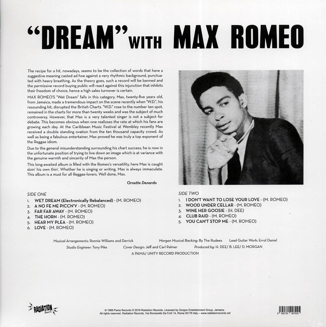 Max Romeo - A Dream [2018 Reissue] [New Vinyl Record LP]