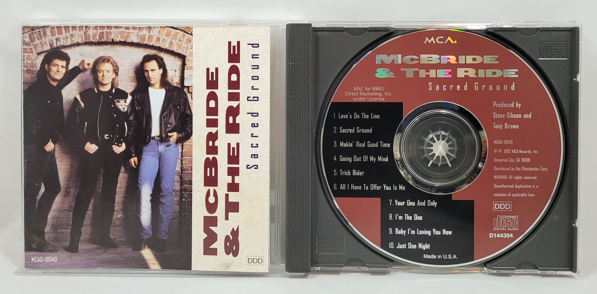 McBride & The Ride - Sacred Ground [1992 Club Edition] [Used CD]