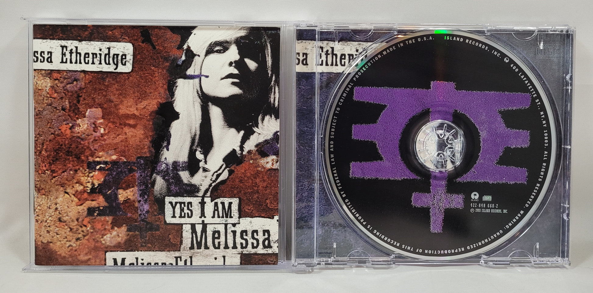 Melissa Etheridge - Yes I Am [1993 Used CD]