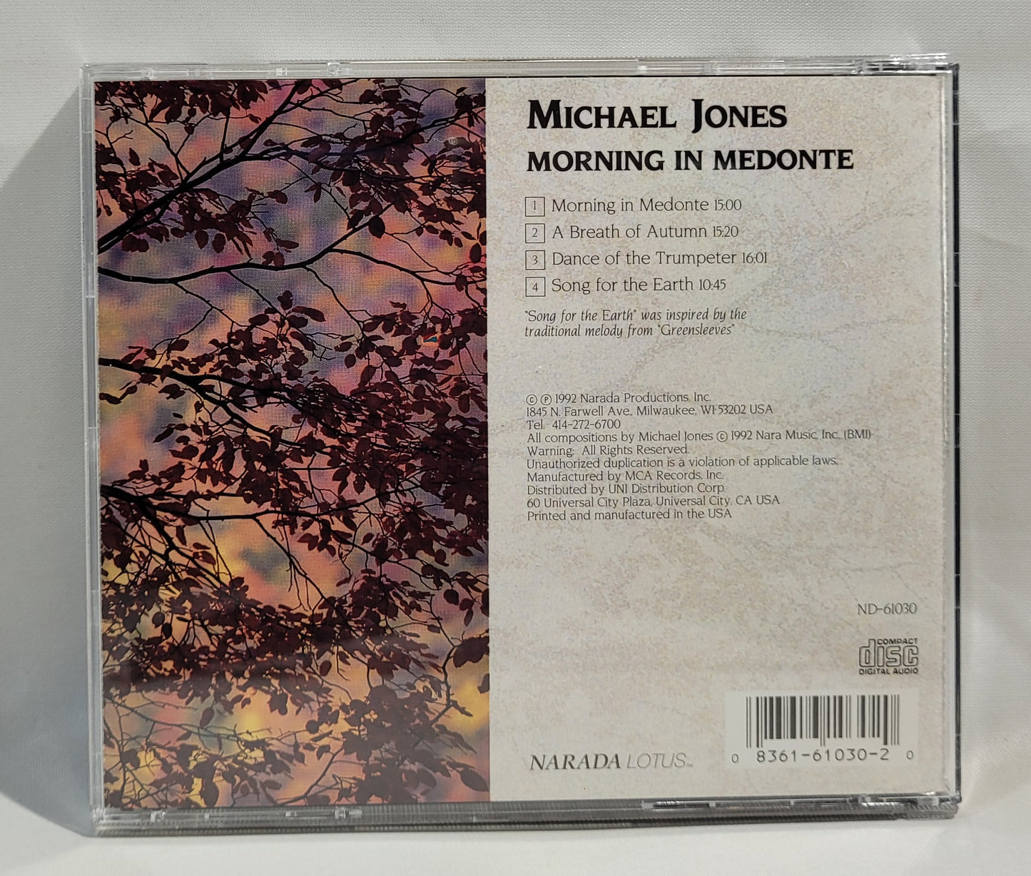 Michael Jones - Morning in Medonte [CD]