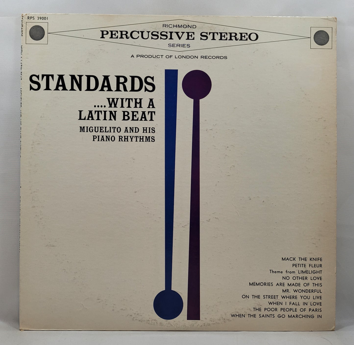 Miguelito and His Piano Rhythms - Standards...With a Latin Beat [Used Vinyl Record LP]