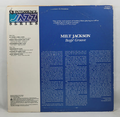 Milt Jackson - Bags' Groove [1979 Compilation] [Used Vinyl Record LP]