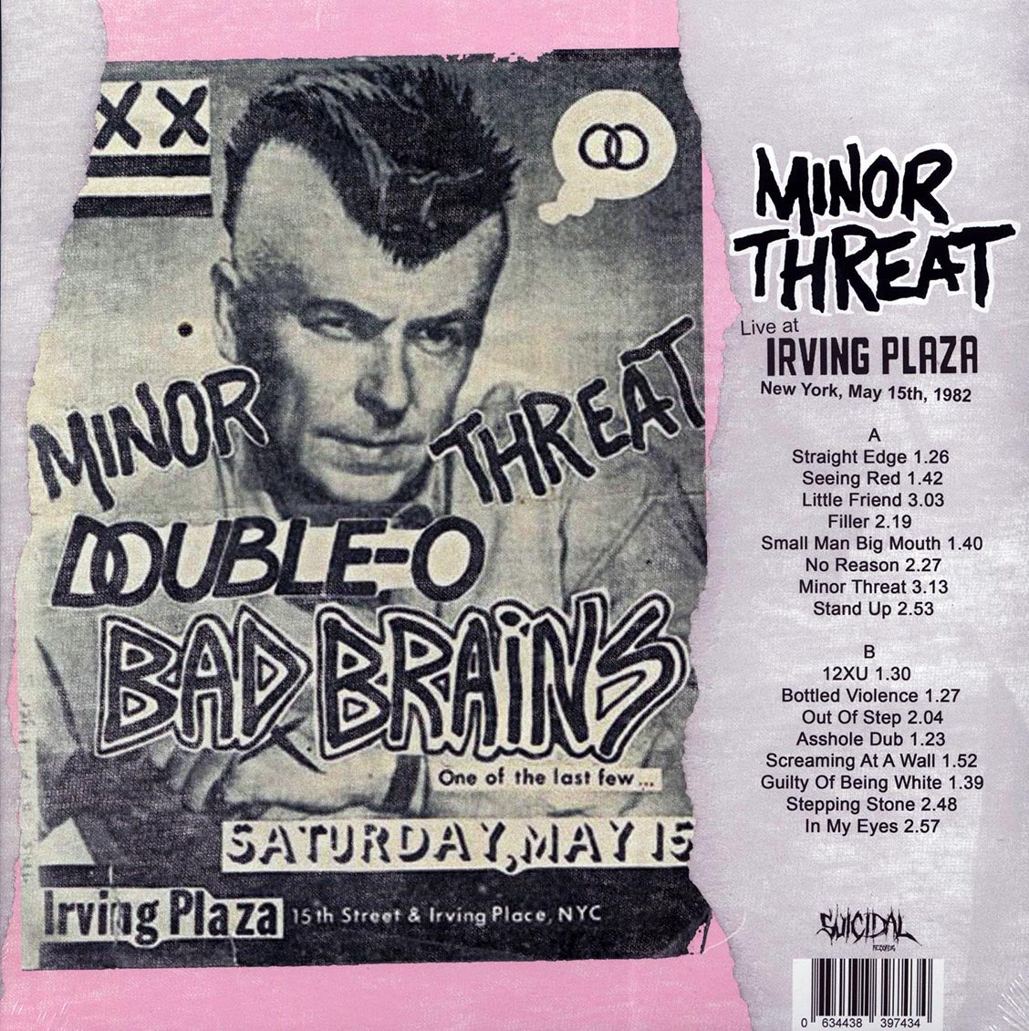 Minor Threat - Live at Irving Plaza, New York, My 15th, 1982 [2022 Unofficial White] [New Vinyl Record LP]