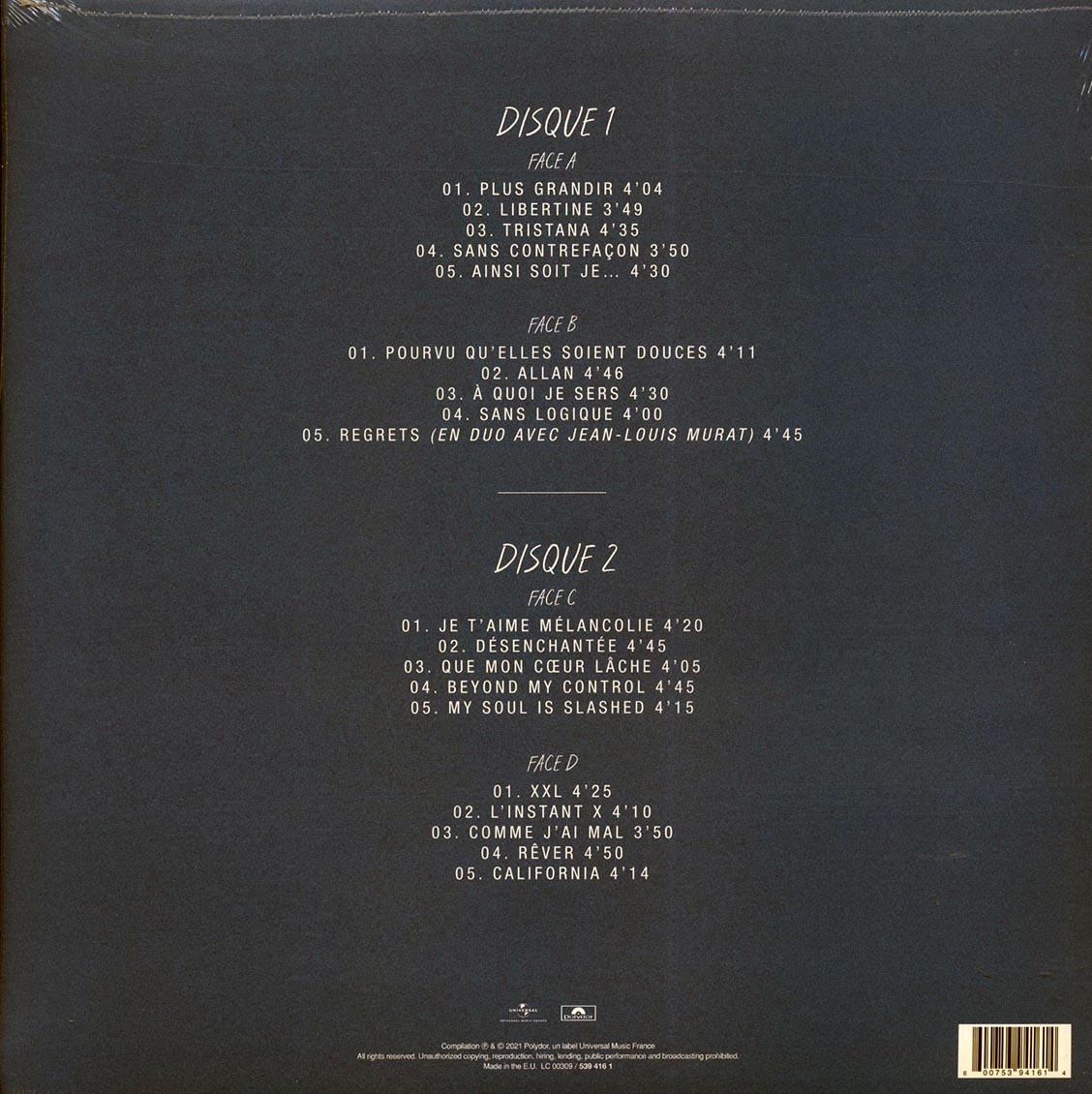 Mylene Farmer - Plus Grandir [2021 New Double Vinyl Record LP]