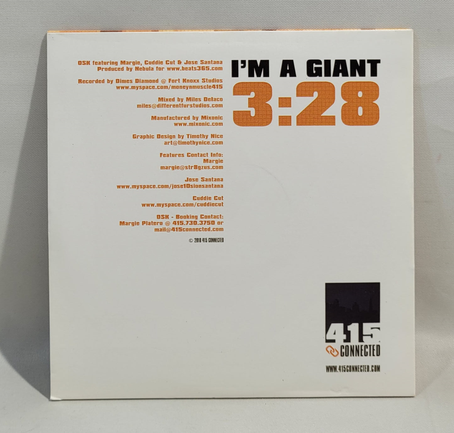 OSK Feat. Margie, Cuddie Cut, Jose Santana- I'm a Giant [CD Single]