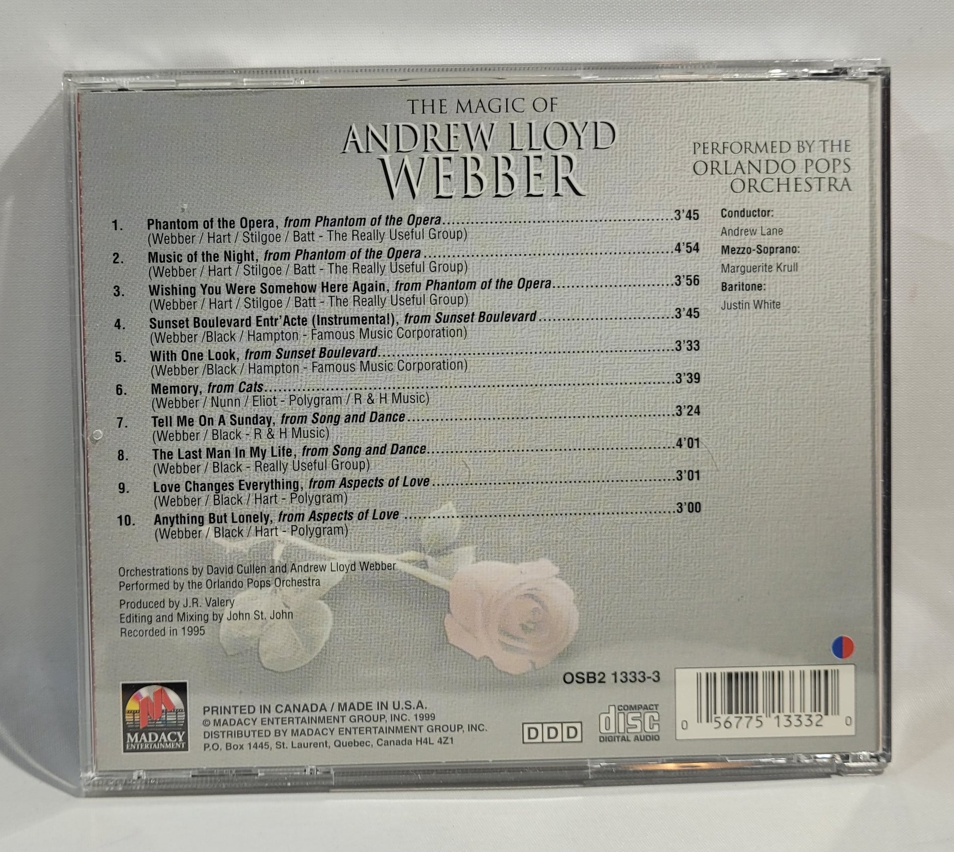 Orlando Pops Orchestra - The Magic of Andrew Lloyd Webber [1997 Used Triple CD]