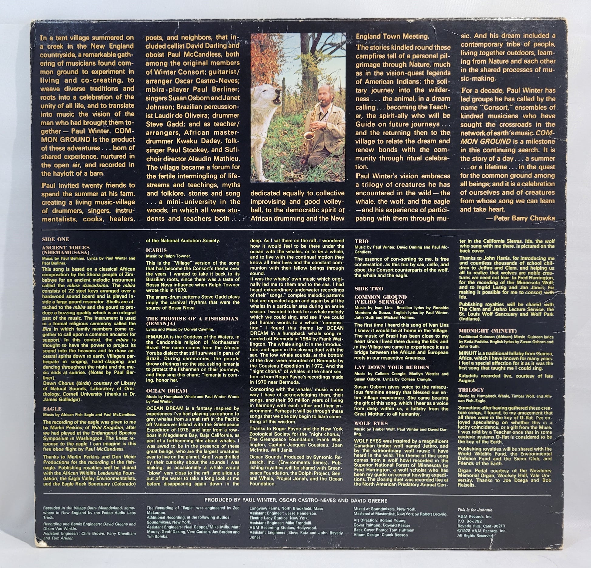 Paul Winter - Common Ground [1978 Used Vinyl Record LP]