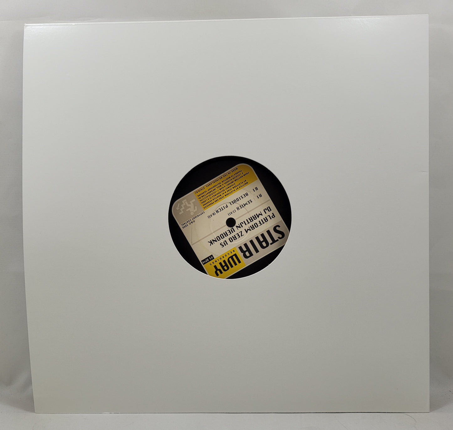 Platform Zero Vs DJ Martijn Verdonk - Semtex [2000 Used Vinyl Record 12" SIngle]