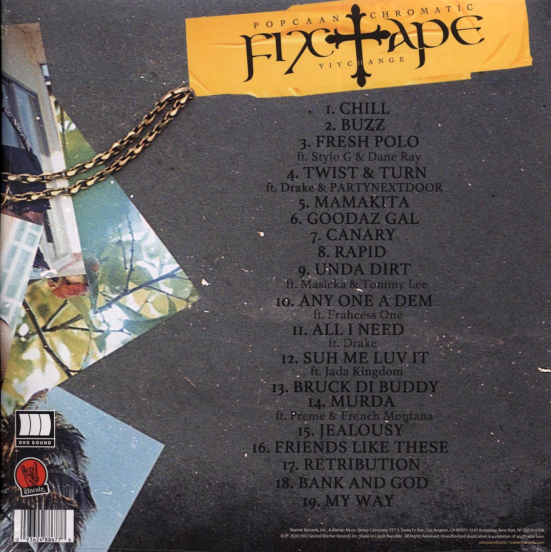 Popcaan - Fixtape [2021 New Double Vinyl Record LP]