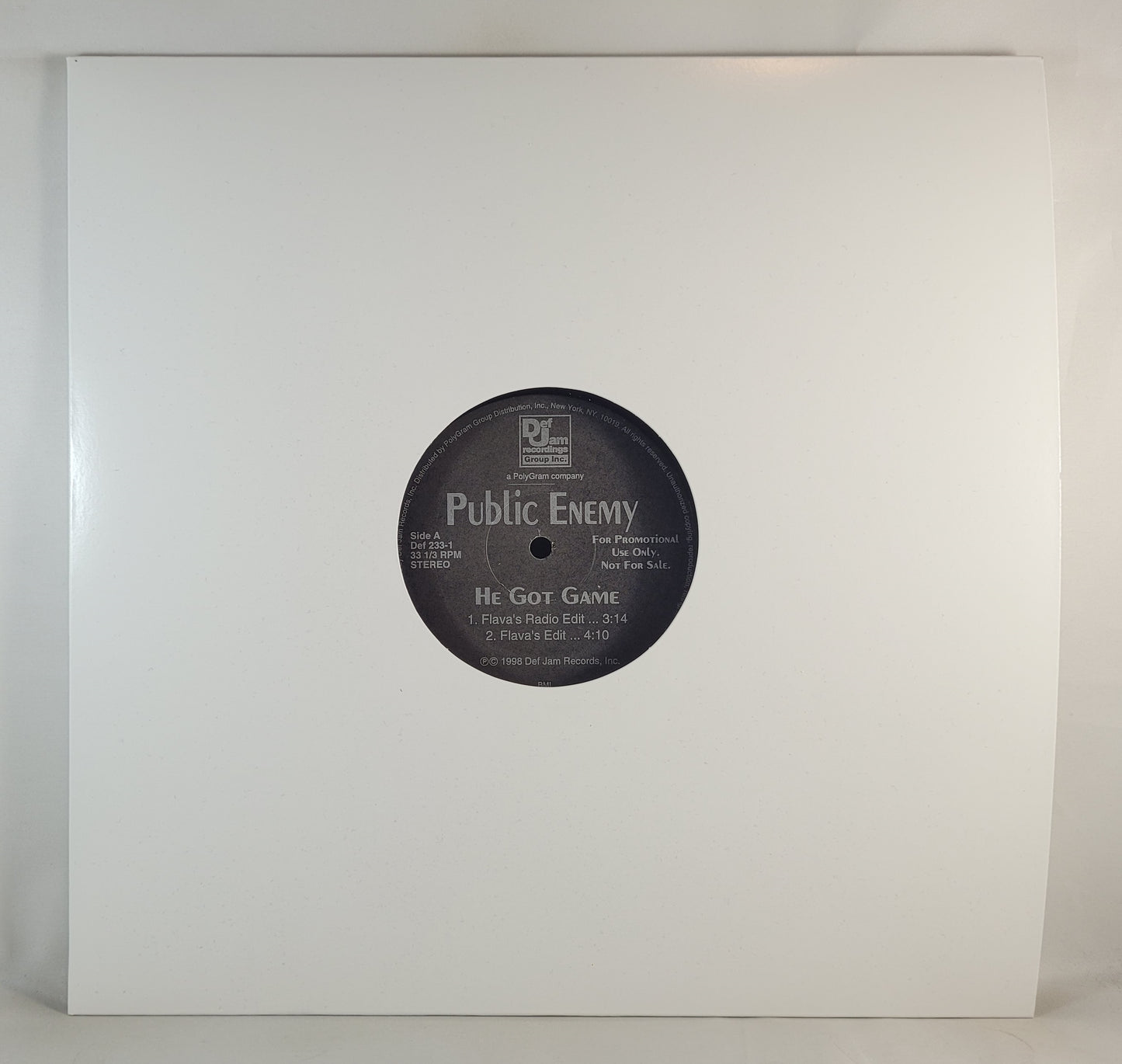 Public Enemy - He Got Game [Promo] [Vinyl Record 12" Single]