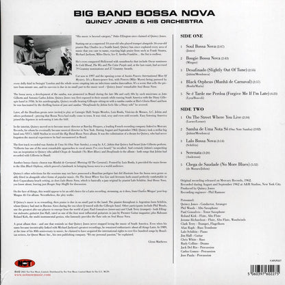 Quincy Jones & His Orchestra - Big Band Bossa Nova [2022 Reissue 180G] [New Vinyl Record LP]