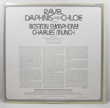 Charles Munch - Ravel: Daphnis and Chloe [1975 Used Vinyl Record LP]