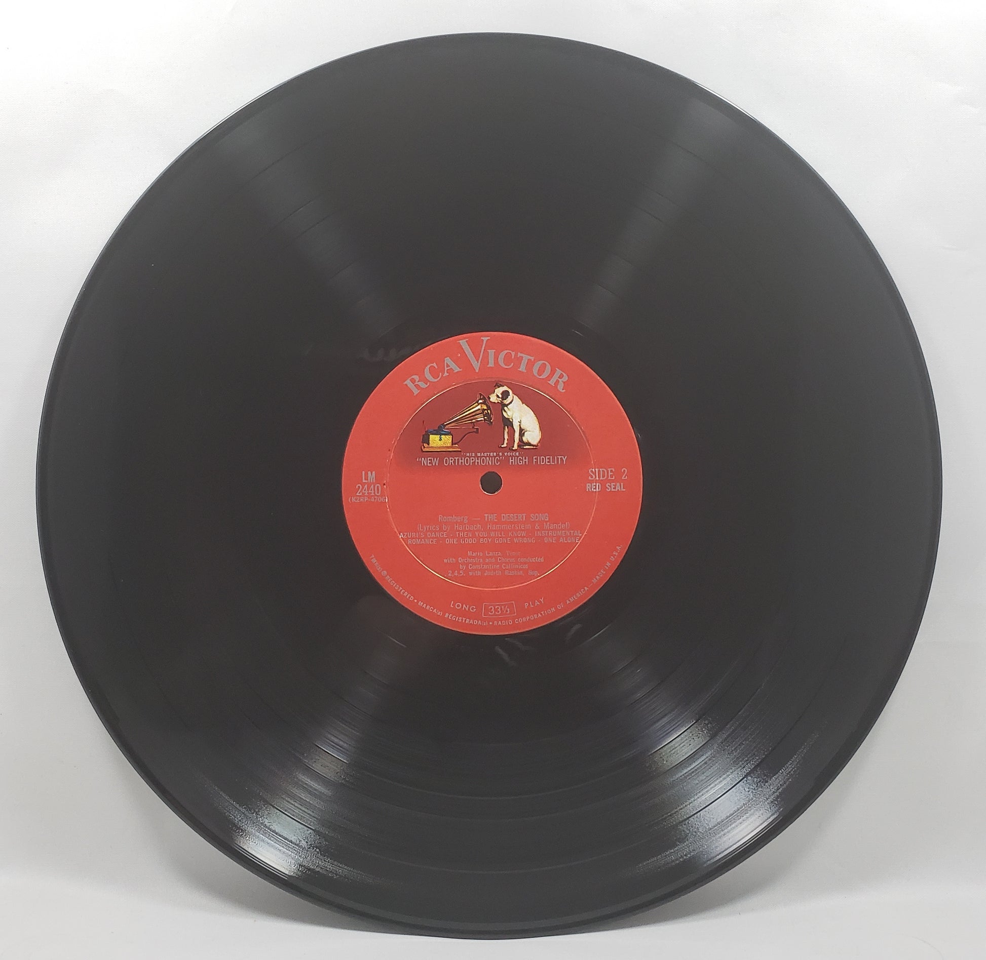 Mario Lanza - The Desert Song [1960 Mono Indianapolis] [Used Vinyl Record LP]