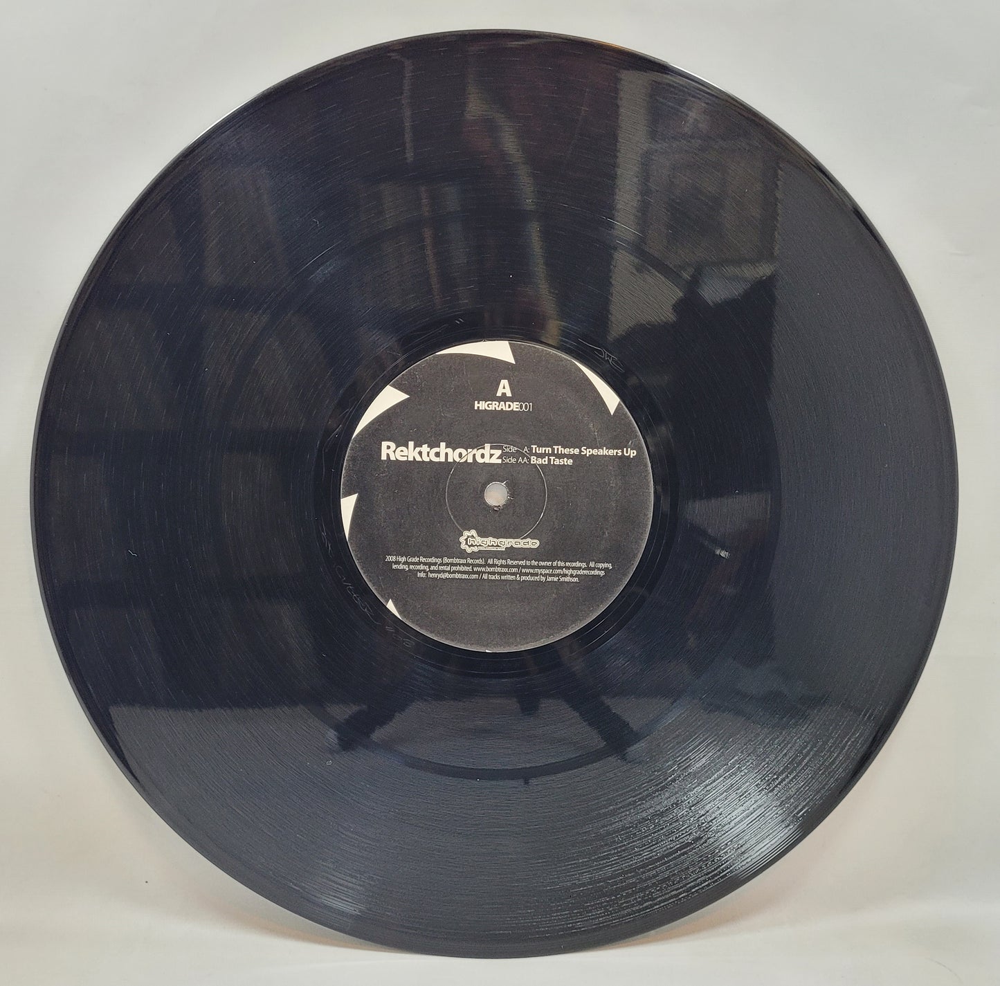 Rektchordz - Turn These Speakers Up / Bad Taste [2008 Used Vinyl Record 12" Single]