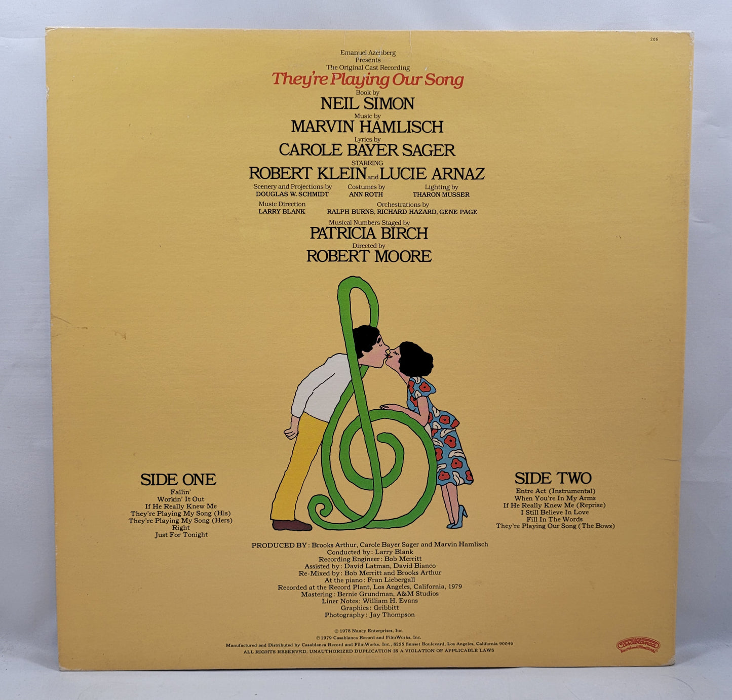 Robert Klein, Lucie Arnaz - They're Playing Our Song [1979 Used Vinyl Record LP]