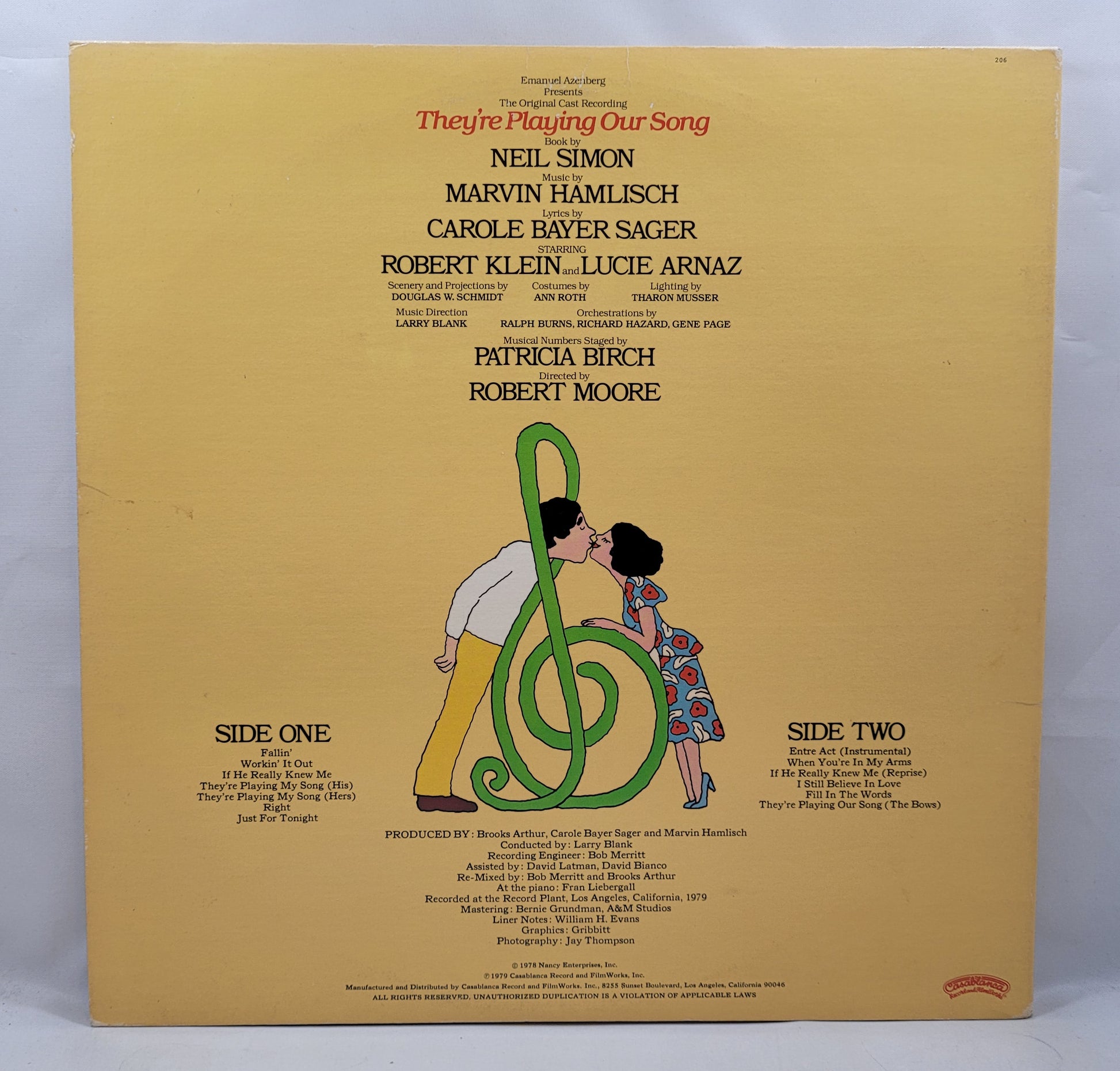 Robert Klein, Lucie Arnaz - They're Playing Our Song [1979 Used Vinyl Record LP]