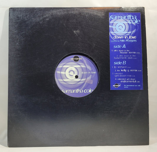 Samantha Cole - Down in Love [1997 Promo] [Used Vinyl Record 12" Single]