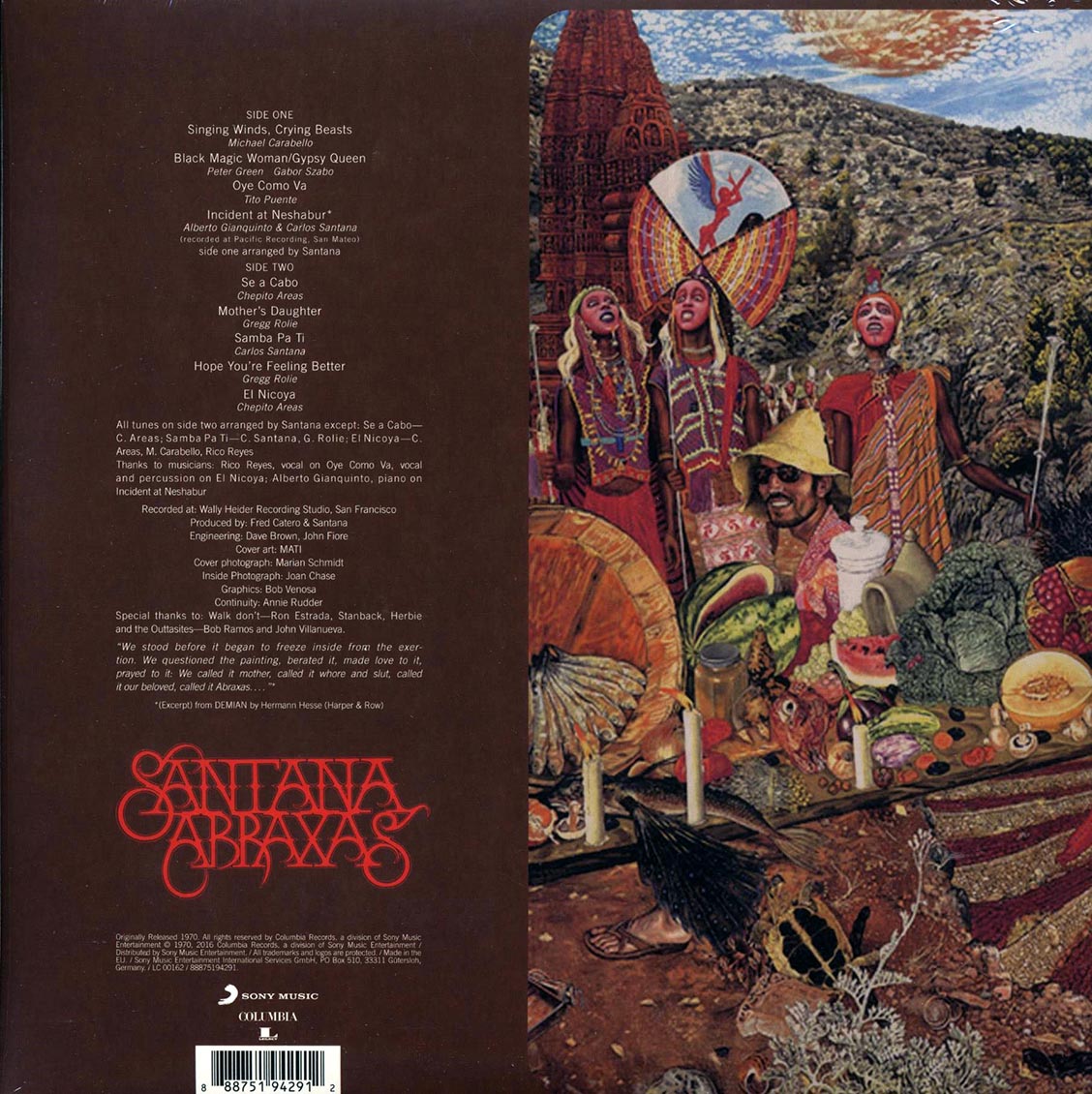 Santana - Abraxas [2016 Reissue Remastered 180G] [New Vinyl Record LP]