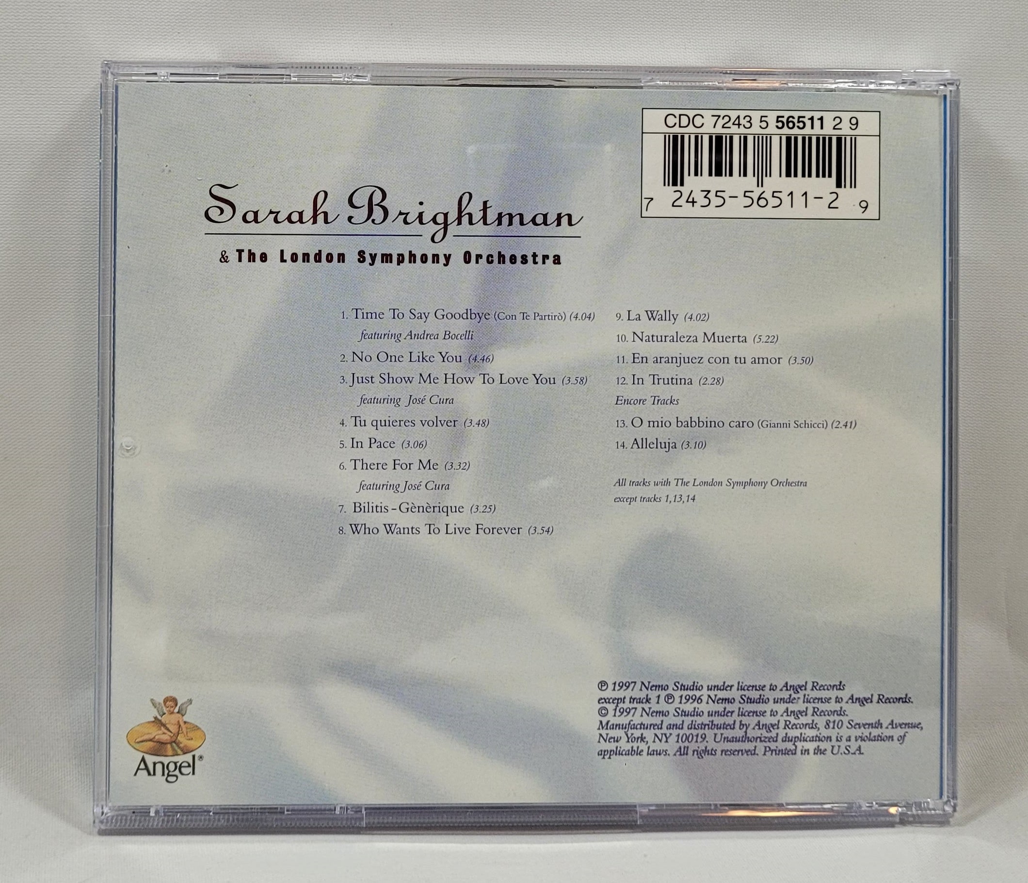 Sarah Brightman & The London Symphony Orchestra - Time to Say