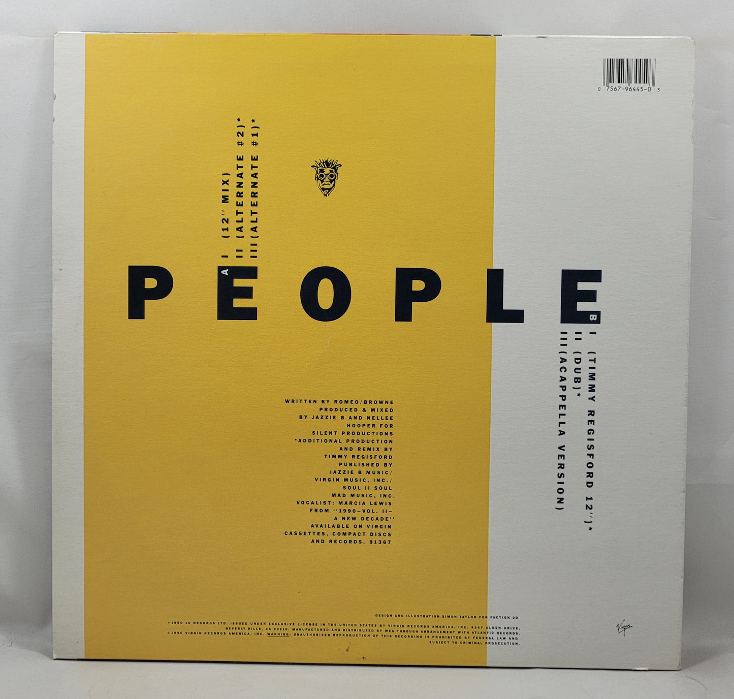 Soul II Soul - People [Vinyl Record 12" Single]