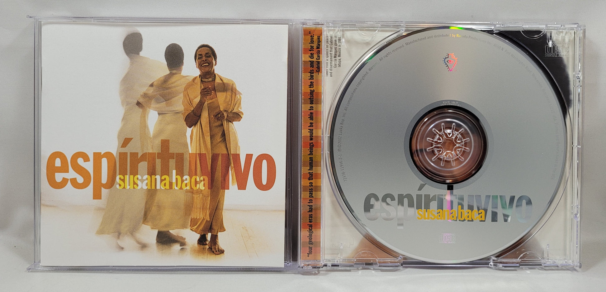 Susana Baca - Espíritu Vivo [2002 Used CD]