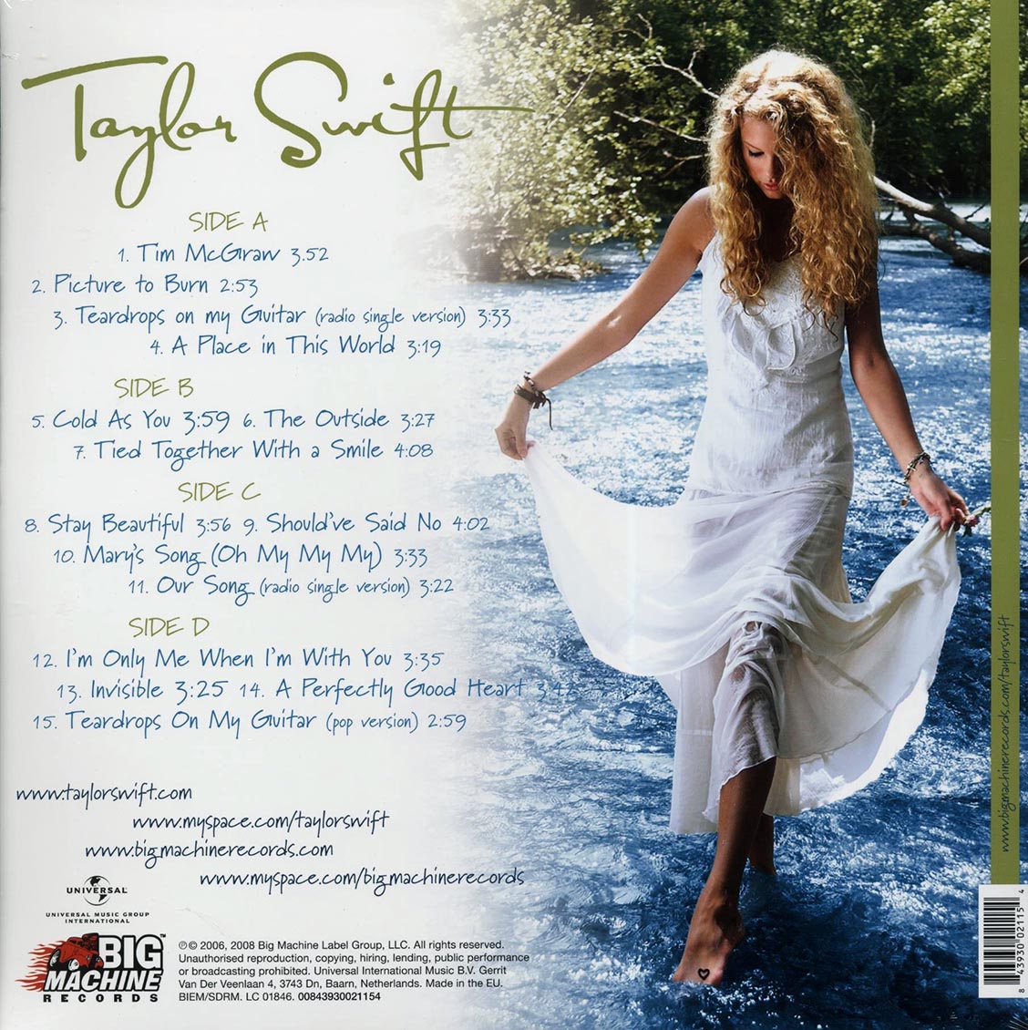 Taylor Swift - Taylor Swift [2016 Reissue 180G] [New Double Vinyl Record LP]