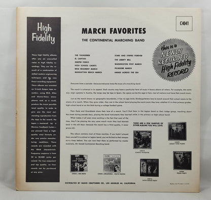 The Continental Marching Band - March Favorites [Used Vinyl Record LP]