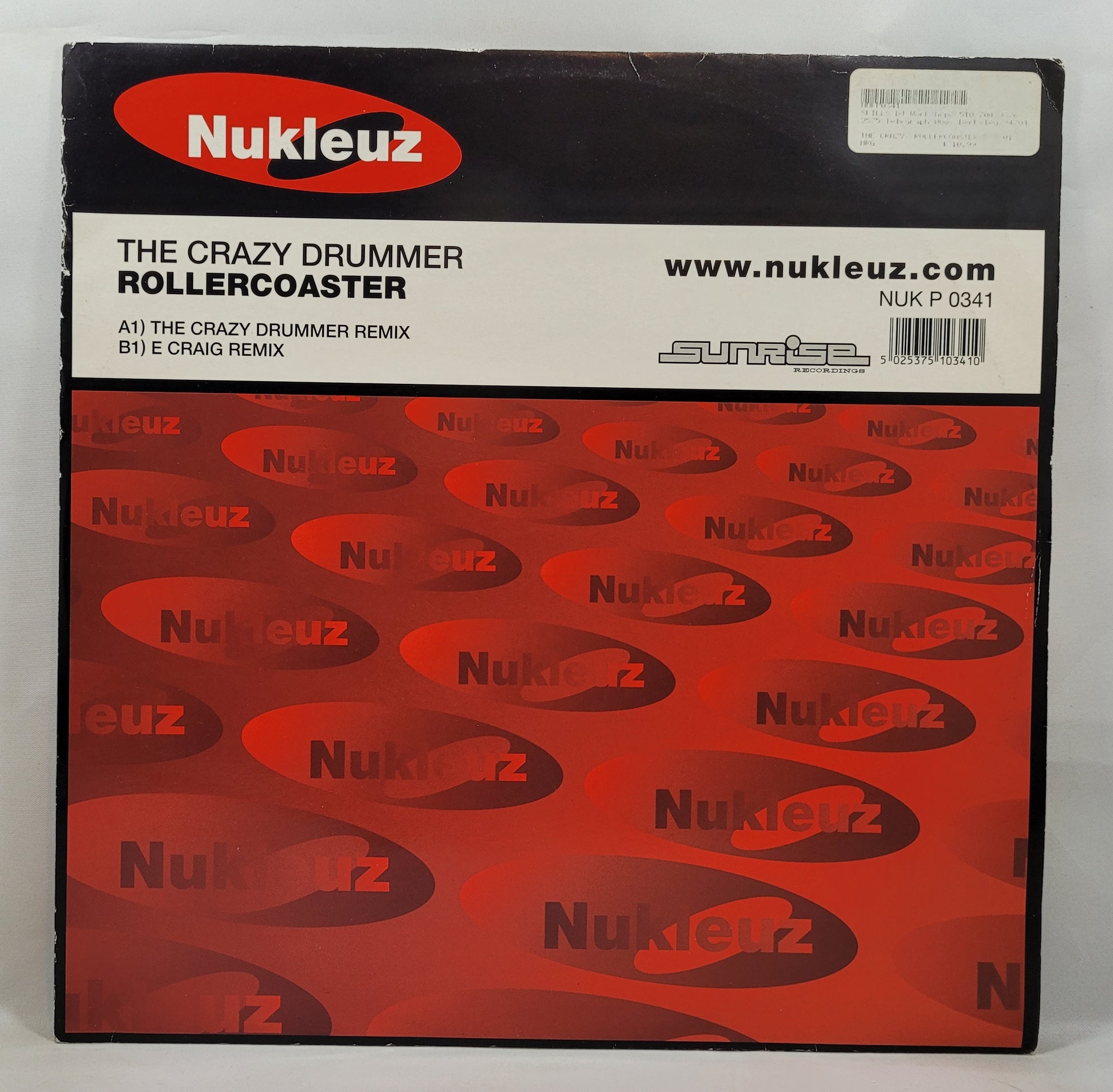 The Crazy Drummer - Rollercoaster [2001 Used Vinyl Record 12" Single]