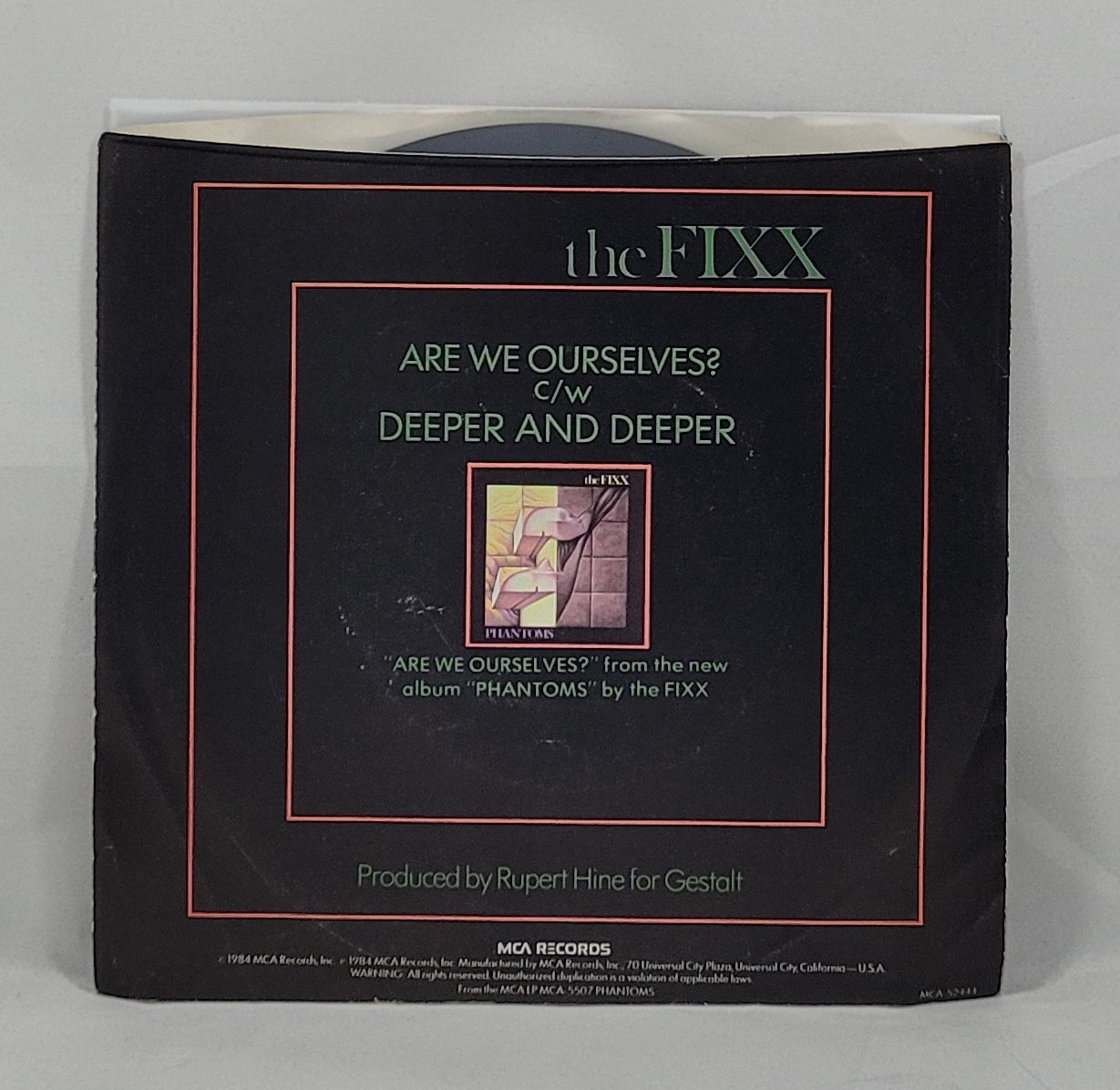 The Fixx - Are We Ourselves? / Deeper and Deeper [1984 Used Vinyl 7" Single]