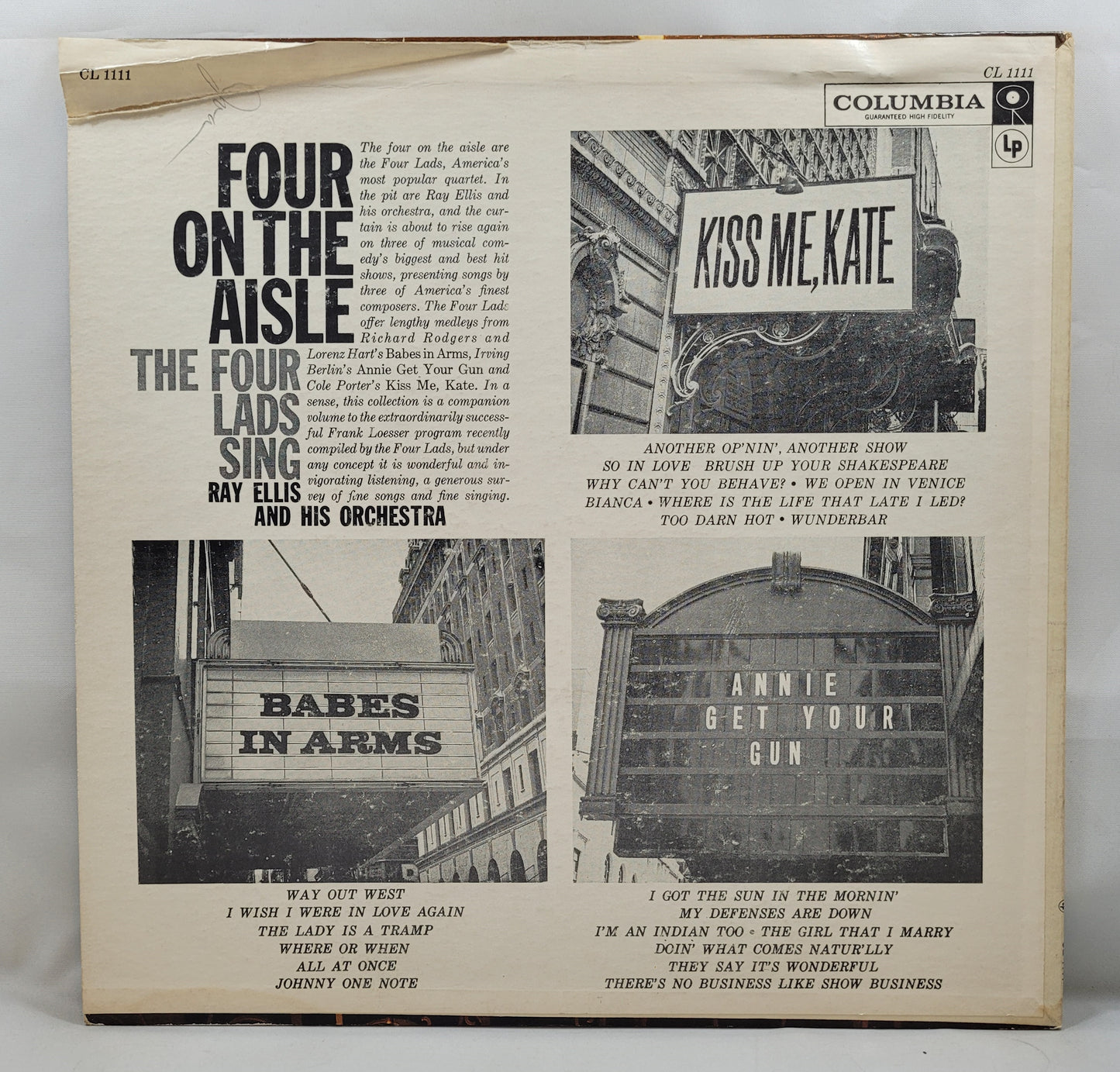 The Four Lads - The Four Lads Sing: Four on the Aisle [Mono] [Vinyl Record LP]