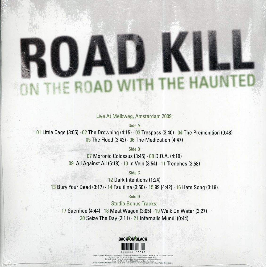 The Haunted - Road Kill [2019 Reissue] [New Double Vinyl Record LP]