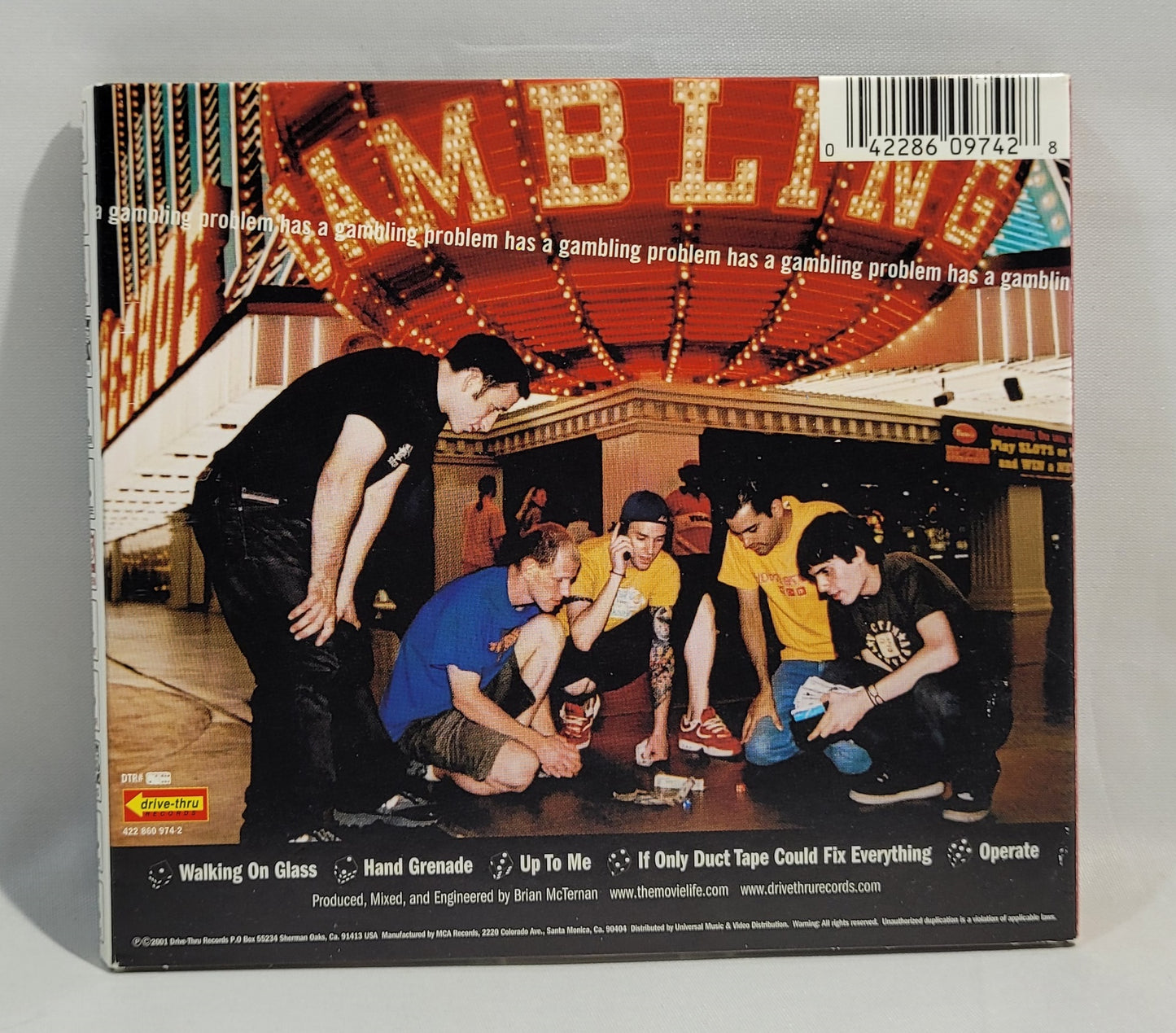 The Movielife - Has a Gambling Problem [2001 Used EP CD]