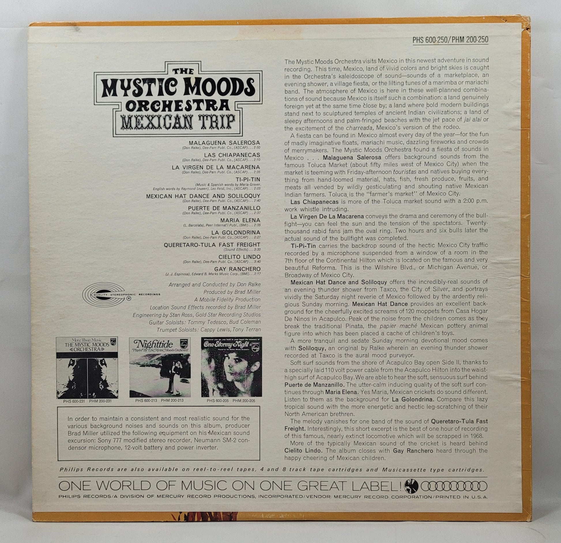 The Mystic Moods Orchestra - Mexican Trip [1967 Used Vinyl Record LP]