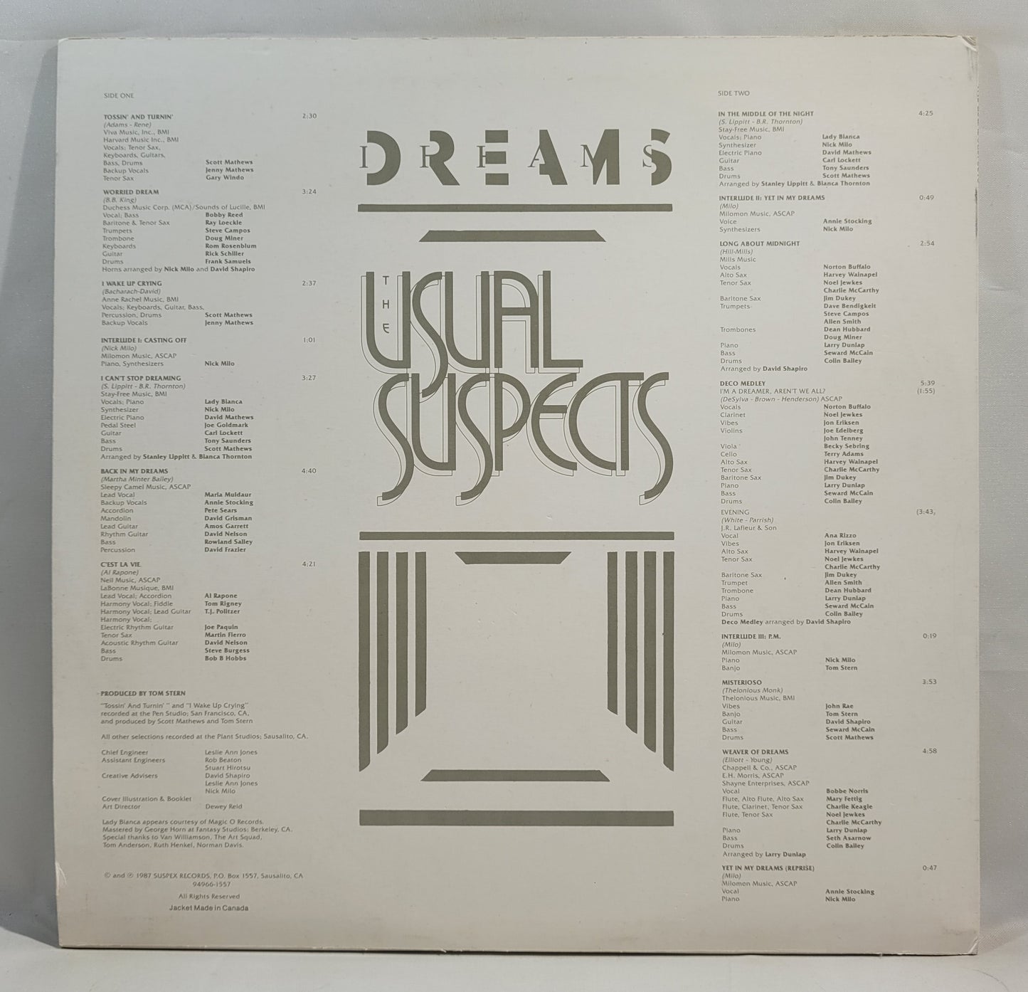 The Usual Suspects - Dreams [Vinyl Record LP]