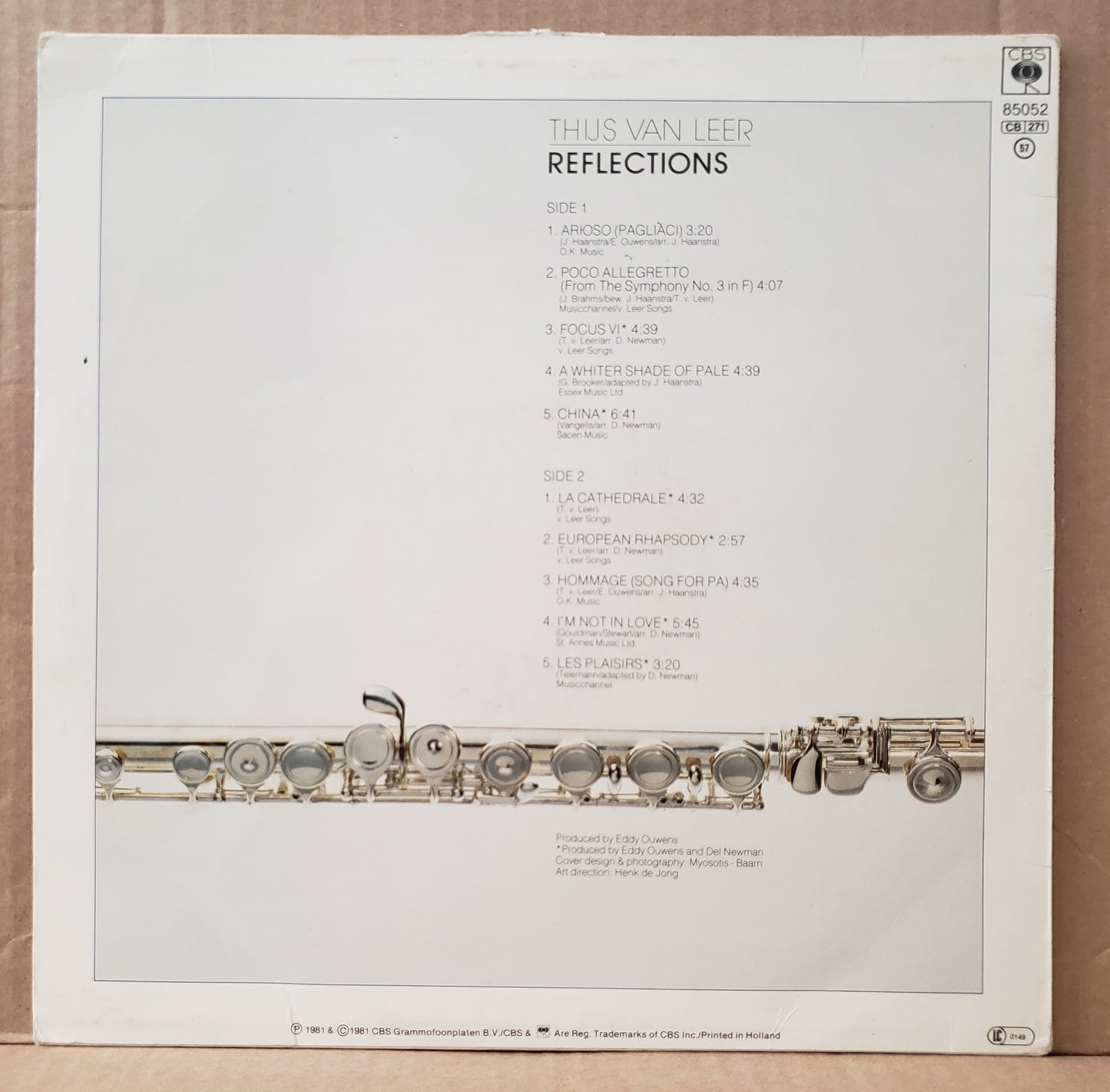 Thijs van Leer - Reflections [1981 Used Vinyl Record LP]