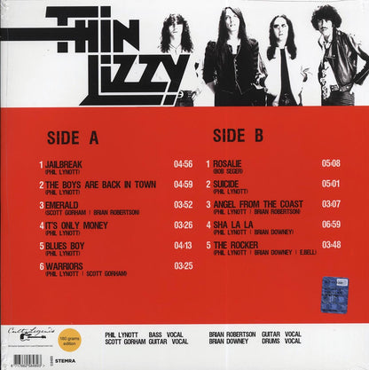 Thin Lizzy - The Boys Are Back (live in Chicago 1976) [2021 Unofficial 180G] [New Vinyl Record LP]