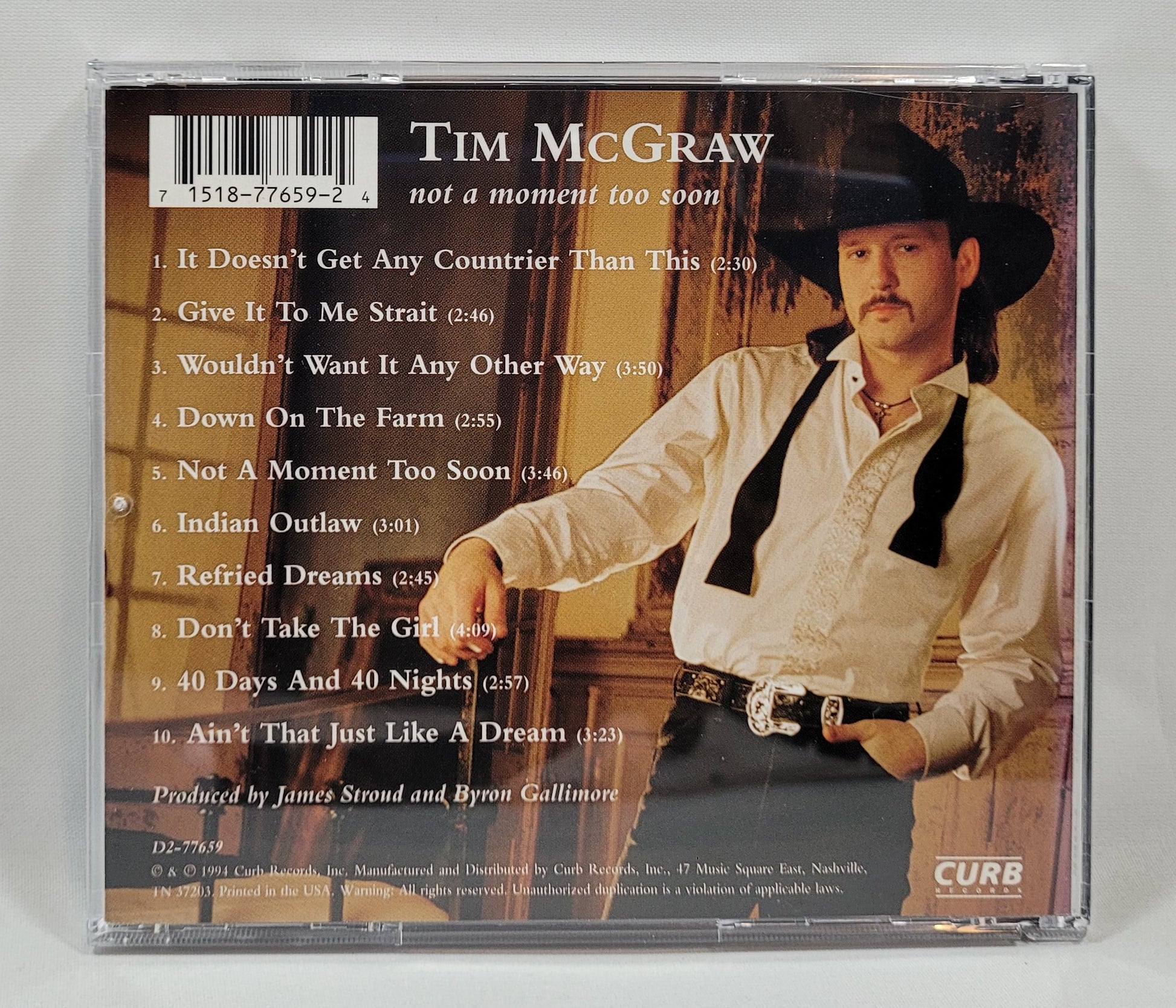 Tim McGraw - Not a Moment Too Soon [1994 Used CD]