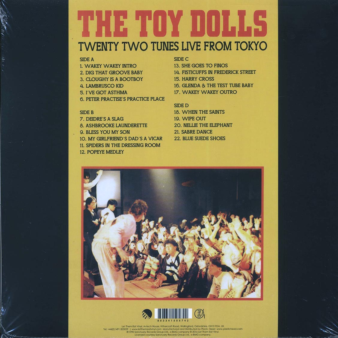 Toy Dolls - Twenty Two Tunes Live From Tokyo [2017 Limited Reissue Color] [New Double Vinyl Record LP]