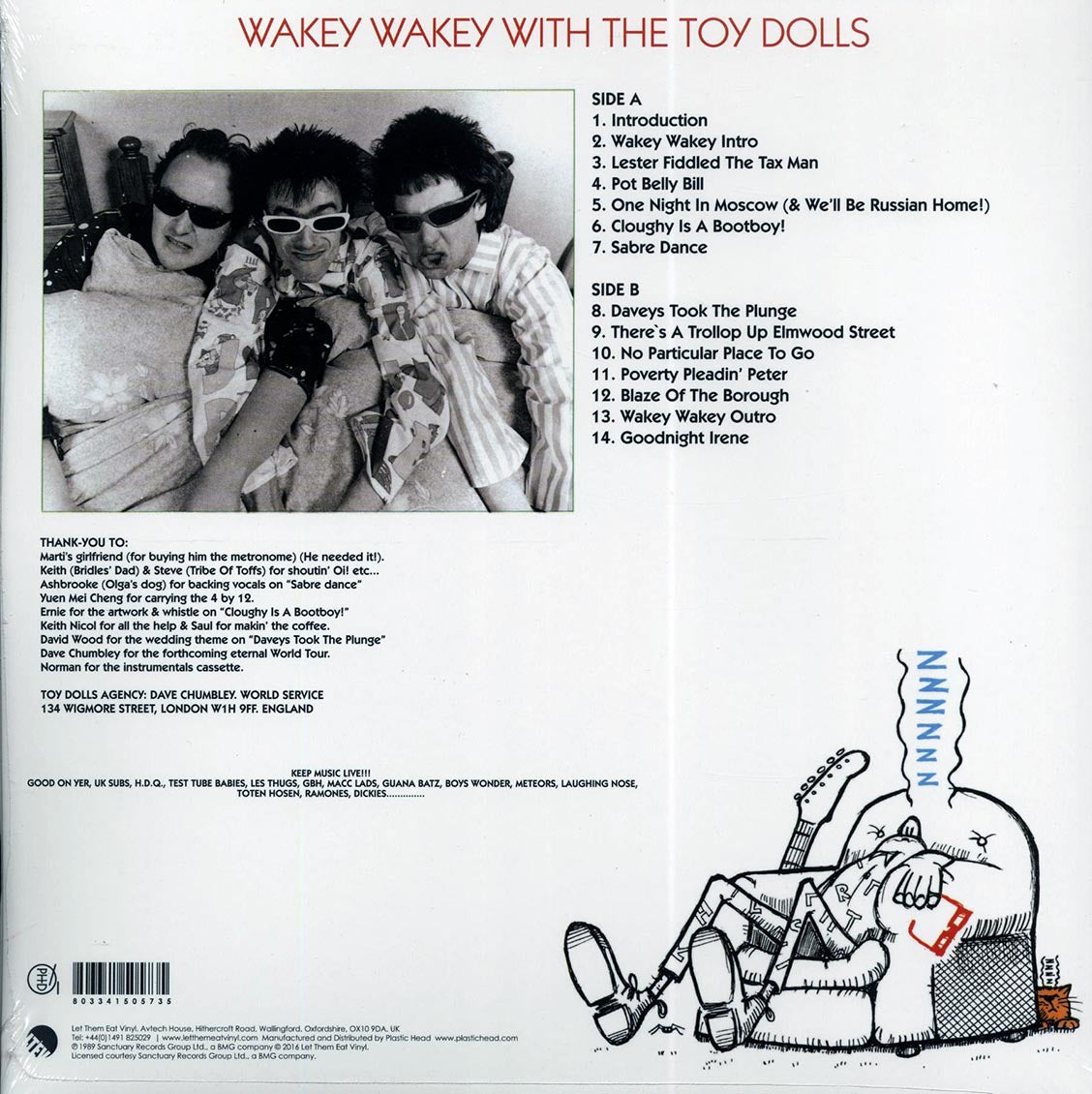 Toy Dolls - Wakey Wakey! [2017 Limited Reissue Red] [New Vinyl Record LP]