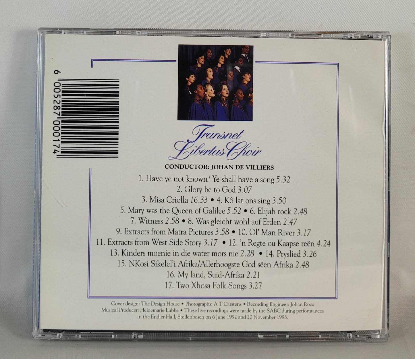 Transnet Libertas Choir - In Concert [CD]