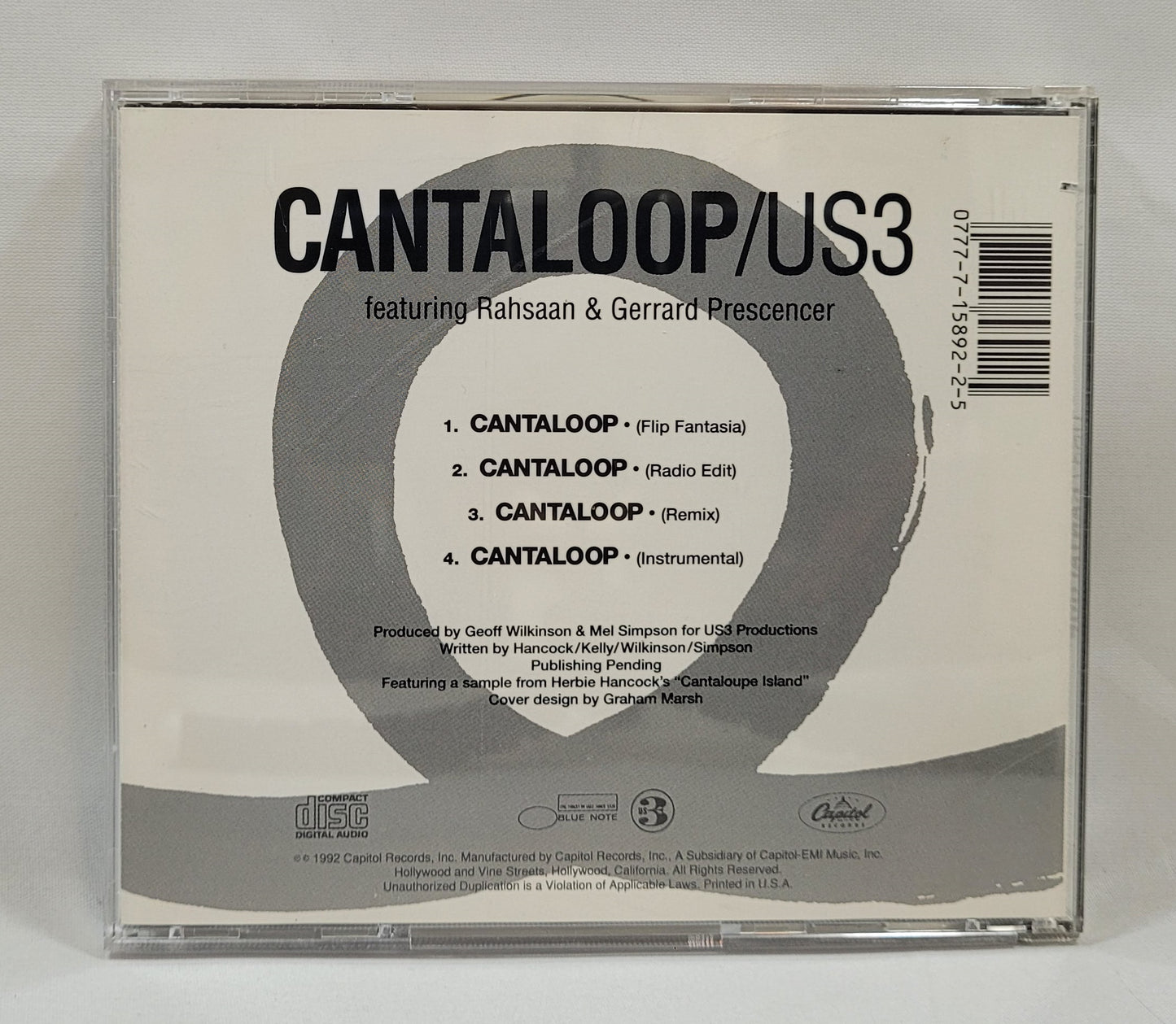 Us3 - Cantaloop [1992 Used CD Single]