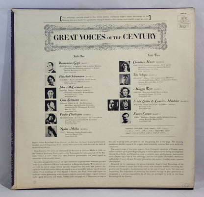 Various - Great Voices of the Century [1964 Compilation] [Used Vinyl Record LP]