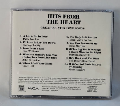 Various - Hits From the Heart (Great Country Love Songs) [1991 Used CD]