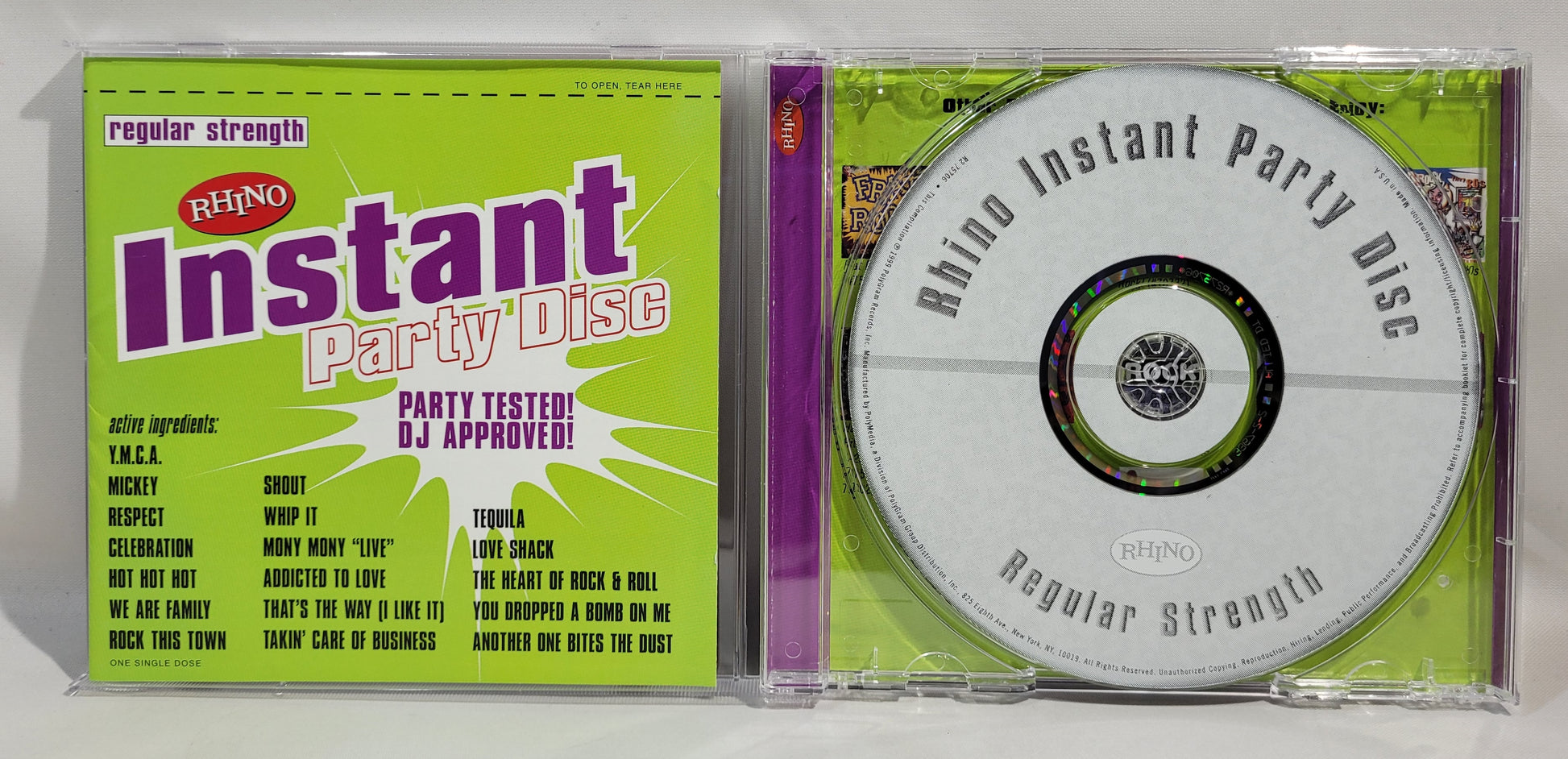 Various - Rhino Instant Party Disc: Regular Strength [1999 Used CD]