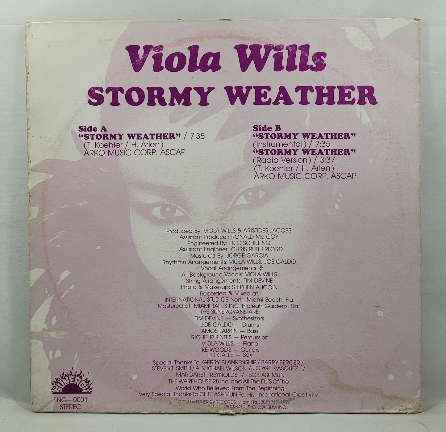 Viola Wills - Stormy Weather [1982 Used Vinyl Record 12" Single]