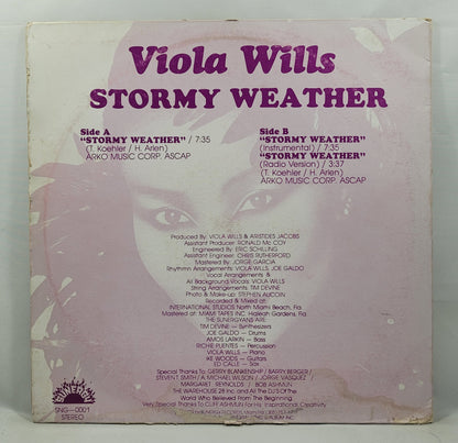 Viola Wills - Stormy Weather [1982 Used Vinyl Record 12" Single]